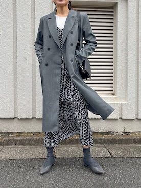 「キャミワンピ」｜「アイテム（トレンチコート）」を使った、Jewelobeさん（レディース・171cm）の春コーディネート