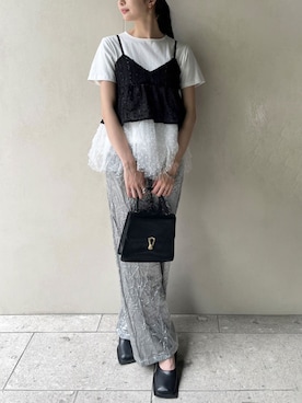 「ぺプラムトップス」｜「アイテム（その他）」を使った、Jewelobeさん（レディース・165cm）の夏コーディネート
