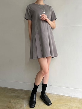 「プリーツ」｜「アイテム（その他）」を使った、Jewelobeさん（レディース・165cm）の春コーディネート