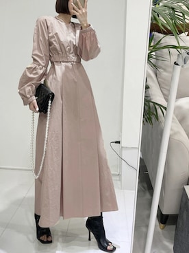 「カラー×コーデ」｜「アイテム（ワンピース）」を使った、Jewelobeさん（レディース・158cm）の冬コーディネート