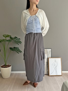 「カーゴスカート」｜「アイテム（その他）」を使った、Jewelobeさん（レディース・155cm）の夏コーディネート
