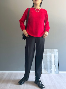 「レッド」｜「アイテム（その他）」を使った、Jewelobeさん（レディース・171cm）の秋コーディネート