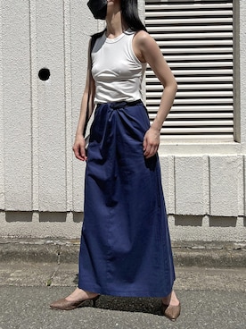 「ラップスカート」｜「アイテム（その他）」を使った、Jewelobeさん（レディース・155cm）の夏コーディネート