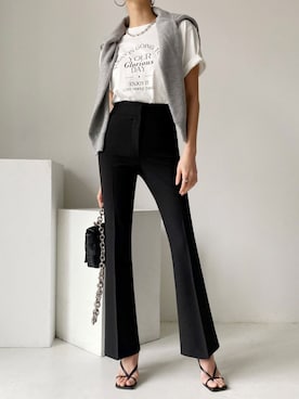 「レタリング」｜Jewelobeさん（レディース・157cm）の夏コーディネート