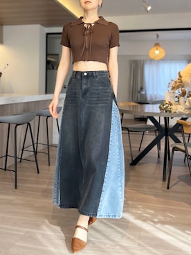 「配色」｜「アイテム（その他）」を使った、Jewelobeさん（レディース・171cm）の春コーディネート