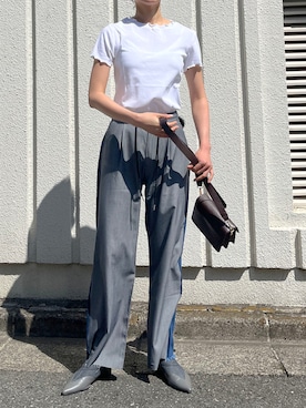 「メロートップス」｜「アイテム（その他）」を使った、Jewelobeさん（レディース・171cm）の夏コーディネート