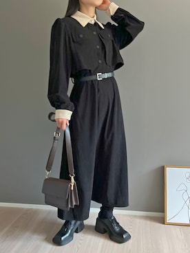 「レトロ」｜「アイテム（その他）」を使った、Jewelobeさん（レディース・155cm）の秋コーディネート