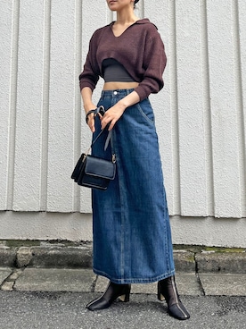 「襟付きトップス」｜「アイテム（その他）」を使った、Jewelobeさん（レディース・171cm）の秋コーディネート