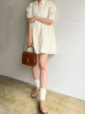 「ミニワンピ」｜Jewelobeさん（レディース・165cm）の春コーディネート