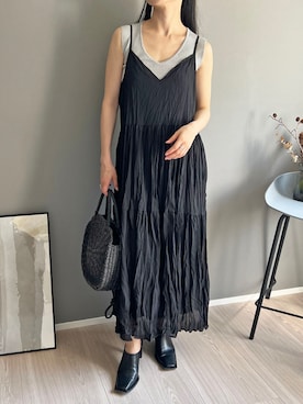 「ラメニット」｜「アイテム（その他）」を使った、Jewelobeさん（レディース・155cm）の夏コーディネート