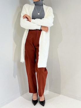 「ロングカーディガン」｜Jewelobeさん（レディース・165cm）の秋コーディネート