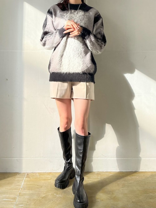 セール】モヘアタッチマルチカラージャガードニット（ニット