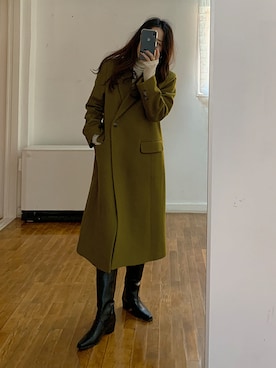 「アシンメトリー」｜「アイテム（その他アウター）」を使った、Jewelobeさん（レディース・157cm）の秋コーディネート