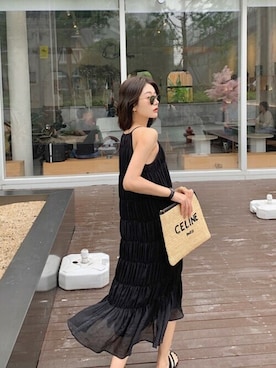 「シャーリング」｜Jewelobeさん（レディース・157cm）の夏コーディネート