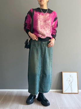 「ジャガード」｜「アイテム（その他）」を使った、Jewelobeさん（レディース・171cm）の冬コーディネート