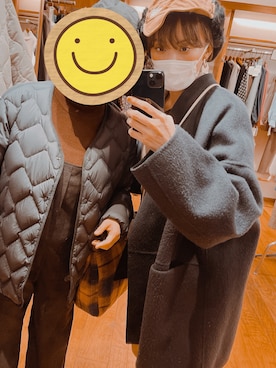 「DES PRES（デ・プレ）のアイテム（ジャケット/アウター）」を使った、mikaさん（レディース・160cm）の秋コーディネート