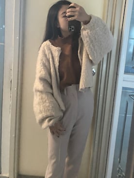 Averina Chuさん（レディース・158cm）の冬コーディネート