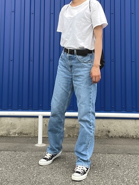 「levis」｜yumさん（レディース・162cm）の秋コーディネート