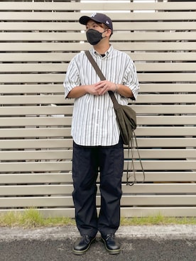 「AAA+（サンエープラス）のアイテム」を使った、har_papaさん（メンズ・170cm）の秋コーディネート