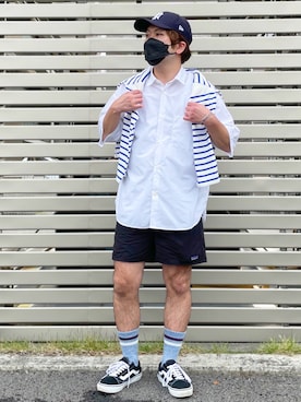 「肩掛け」｜「アイテム（アクセサリー）」を使った、har_papaさん（メンズ・170cm）の春コーディネート