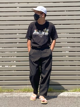 「CIAOPANIC TYPY（チャオパニックティピー）のアイテム（シューズ）」を使った、har_papaさん（メンズ・170cm）の夏コーディネート