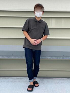 無印良品 ムジルシリョウヒン のサンダル ブラック系 を使ったメンズ人気ファッションコーディネート Wear