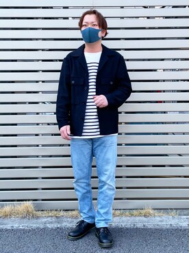 「AAA+（サンエープラス）のアイテム」を使った、har_papaさん（メンズ・170cm）の春コーディネート