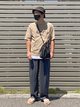 「CIAOPANIC TYPY（チャオパニックティピー）のアイテム（シューズ）」を使った、har_papaさん（メンズ・170cm）の夏コーディネート