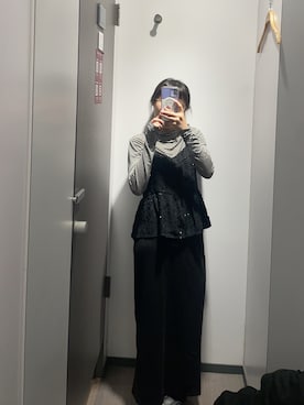 「5（ファイブ）のアイテム（スカート）」を使った、Yi Ting Huさん（レディース・148cm）の冬コーディネート
