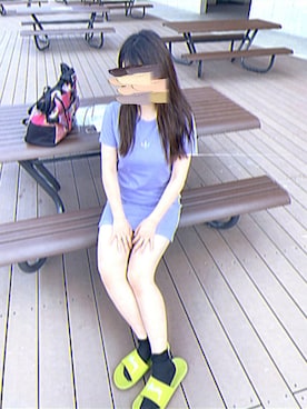❁かなぽぽ❁さんの（adidas | アディダス）を使ったコーディネート