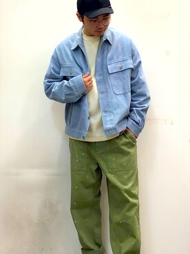 「ARMY TWILL（アーミーツイル）のアイテム（ブルゾン）」を使った、gotti5155さん（メンズ・174cm）の冬コーディネート