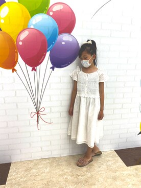 白ワンピース のキッズ人気ファッションコーディネート Wear