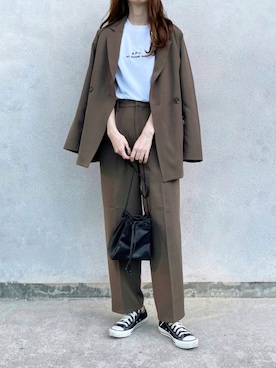 「cuorequal（クオレコール）のアイテム」を使った、aikoさん（レディース・165cm）の秋コーディネート