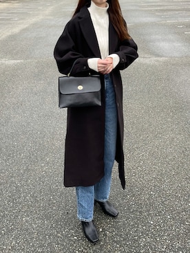 「アイテム（チェスターコート）」を使った、aikoさん（レディース・165cm）の秋コーディネート