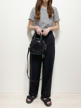 「cuorequal（クオレコール）のアイテム（バッグ）」を使った、aikoさん（レディース・165cm）の夏コーディネート