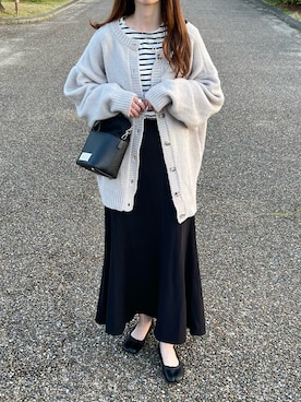 「アイテム（バレエシューズ）」を使った、aikoさん（レディース・165cm）の春コーディネート