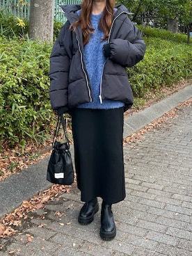 「Starting Over（スターティングオーバー）のアイテム（ダウンジャケット/コート）」を使った、aikoさん（レディース・165cm）の冬コーディネート