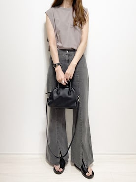 「cuorequal（クオレコール）のアイテム（パンツ）」を使った、aikoさん（レディース・165cm）の夏コーディネート