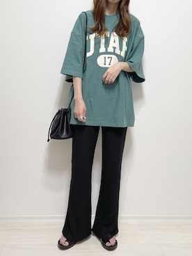 「cuorequal（クオレコール）のアイテム（パンツ）」を使った、aikoさん（レディース・165cm）の夏コーディネート