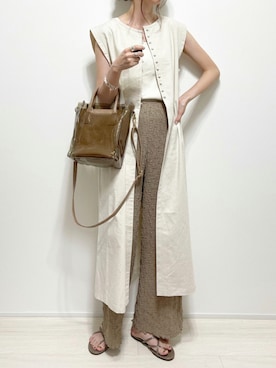 「cuorequal（クオレコール）のアイテム」を使った、aikoさん（レディース・165cm）の夏コーディネート