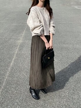 「アプレジュール」｜「アイテム（ブーツ）」を使った、aikoさん（レディース・165cm）の秋コーディネート