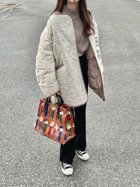 「cuorequal（クオレコール）のアイテム」を使った、aikoさん（レディース・165cm）の秋コーディネート