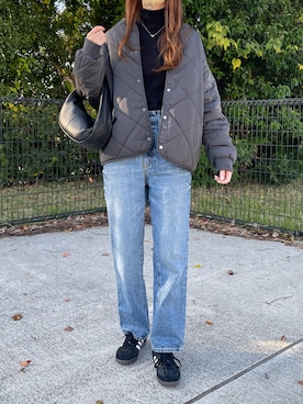 「ITEMS URBANRESEARCH（アイテムズ アーバンリサーチ）のアイテム（ジャケット/アウター）」を使った、aikoさん（レディース・165cm）の秋コーディネート