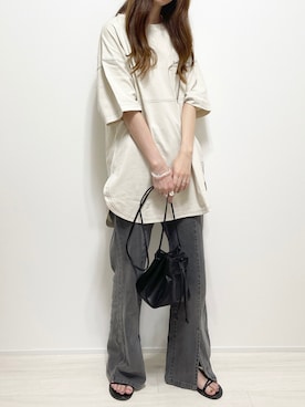 「cuorequal（クオレコール）のアイテム（パンツ）」を使った、aikoさん（レディース・165cm）の夏コーディネート