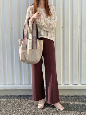 「cuorequal（クオレコール）のアイテム」を使った、aikoさん（レディース・165cm）の夏コーディネート