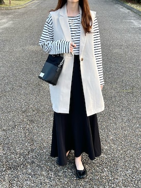 「DHOLIC（ディーホリック）のアイテム（リング）」を使った、aikoさん（レディース・165cm）の春コーディネート