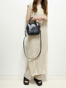 「cuorequal（クオレコール）のアイテム（バッグ）」を使った、aikoさん（レディース・165cm）の夏コーディネート