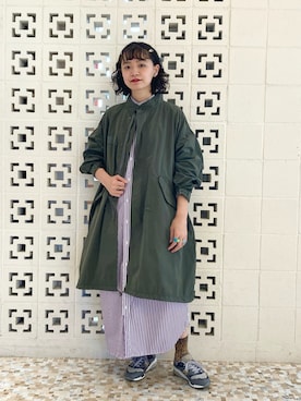 「M-65」｜「アイテム（その他アウター）」を使った、おふじさん（レディース・165cm）の夏コーディネート