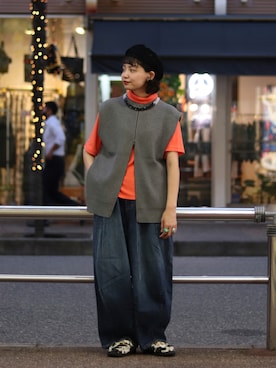 「MANEBU（マネブ）のアイテム」を使った、おふじさん（レディース・165cm）の夏コーディネート
