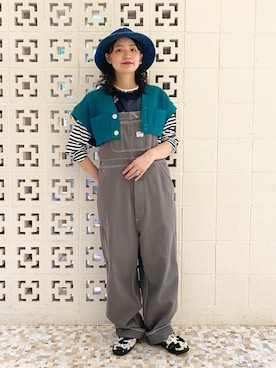 「MANEBU（マネブ）のアイテム」を使った、おふじさん（レディース・165cm）の夏コーディネート